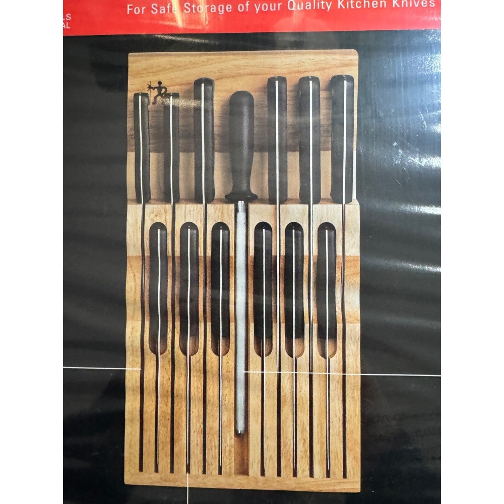 HENCKELS 13-Slot In-Drawer Knife Storage Tray Beechwood Knives NOT included!